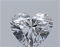 Natural Diamond 0.34 Carats, Heart with  Cut, D Color, IF Clarity and Certified by GIA
