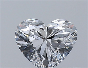 Picture of Natural Diamond 0.34 Carats, Heart with  Cut, D Color, IF Clarity and Certified by GIA