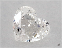 Natural Diamond 0.28 Carats, Heart with  Cut, F Color, I1 Clarity and Certified by GIA