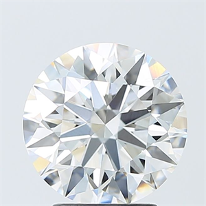 Picture of Lab Grown Diamond 3.07 Carats, Round with Ideal Cut, F Color, VS1 Clarity and Certified by IGI