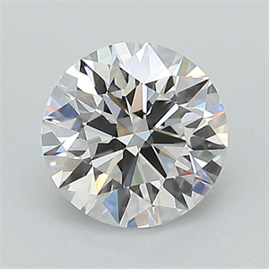 Picture of Lab Grown Diamond 1.06 Carats, Round with Ideal Cut, D Color, VVS1 Clarity and Certified by IGI