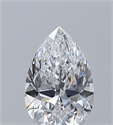 Natural Diamond 0.30 Carats, Pear with  Cut, D Color, VS1 Clarity and Certified by GIA
