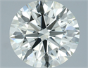 Natural Diamond 2.14 Carats, Round with Excellent Cut, J Color, VVS1 Clarity and Certified by IGI
