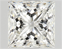 Natural Diamond 1.03 Carats, Princess with  Cut, H Color, VVS1 Clarity and Certified by GIA