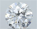 Natural Diamond 0.90 Carats, Round with Excellent Cut, D Color, SI1 Clarity and Certified by GIA
