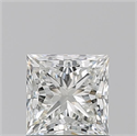 Natural Diamond 1.06 Carats, Princess with  Cut, I Color, VS2 Clarity and Certified by GIA