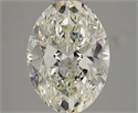 Natural Diamond 3.01 Carats, Oval with  Cut, J Color, VS1 Clarity and Certified by GIA