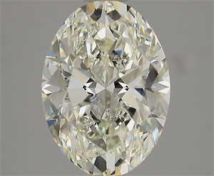Picture of Natural Diamond 3.01 Carats, Oval with  Cut, J Color, VS1 Clarity and Certified by GIA