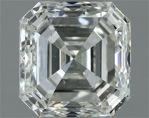 Picture of Natural Diamond 1.01 Carats, Asscher with  Cut, J Color, SI1 Clarity and Certified by IGI