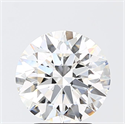 Lab Grown Diamond 3.07 Carats, Round with Ideal Cut, F Color, VS1 Clarity and Certified by IGI