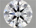 Lab Grown Diamond 1.07 Carats, Round with Ideal Cut, D Color, VVS2 Clarity and Certified by IGI