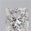 Natural Diamond 1.50 Carats, Princess with  Cut, F Color, VS1 Clarity and Certified by GIA