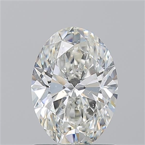 Foto Diamante Natural 1.21 quilates, Ovalado , Color H, claridad SI2 y certificado GIA de