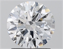 Lab Grown Diamond 1.41 Carats, Round with Ideal Cut, E Color, VS1 Clarity and Certified by IGI