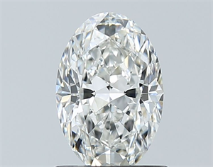 Foto Diamante Natural 1.05 quilates, Ovalado , Color G, claridad VS1 y certificado GIA de