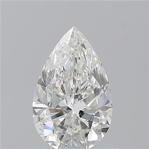Picture of Natural Diamond 0.90 Carats, Pear with  Cut, H Color, SI2 Clarity and Certified by GIA