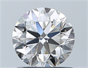 Natural Diamond 0.90 Carats, Round with Very Good Cut, H Color, VVS2 Clarity and Certified by GIA