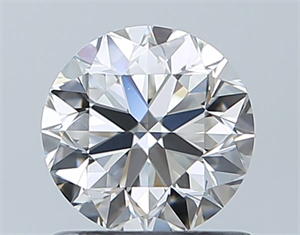 Picture of Natural Diamond 0.90 Carats, Round with Very Good Cut, H Color, VVS2 Clarity and Certified by GIA