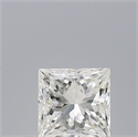 Natural Diamond 0.41 Carats, Princess with  Cut, H Color, IF Clarity and Certified by IGI