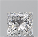 Natural Diamond 0.70 Carats, Princess with  Cut, F Color, VS1 Clarity and Certified by GIA