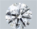 Natural Diamond 0.70 Carats, Round with Excellent Cut, D Color, VS1 Clarity and Certified by GIA