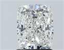 Diamante Natural 1.51 quilates, Del cojín , Color H, claridad SI1 y certificado GIA