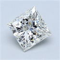 Diamante Natural 1.53 quilates, Princesa , Color J, claridad SI2 y certificado GIA