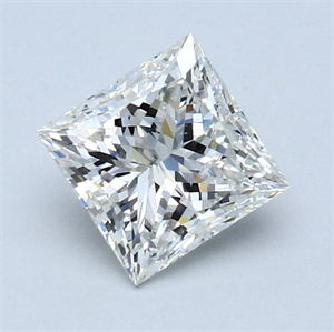 Foto Diamante Natural 1.53 quilates, Princesa , Color J, claridad SI2 y certificado GIA de