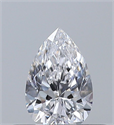 Natural Diamond 0.31 Carats, Pear with  Cut, D Color, VVS2 Clarity and Certified by GIA