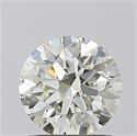 Natural Diamond 1.01 Carats, Round with Excellent Cut, L Color, SI2 Clarity and Certified by GIA