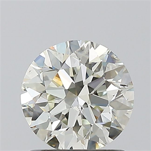 Picture of Natural Diamond 1.01 Carats, Round with Excellent Cut, L Color, SI2 Clarity and Certified by GIA