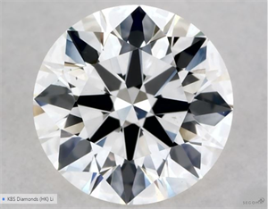 Picture of Natural Diamond 0.51 Carats, Round with Excellent Cut, G Color, VS1 Clarity and Certified by GIA