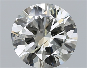 Picture of Natural Diamond 1.50 Carats, Round with Very Good Cut, J Color, SI2 Clarity and Certified by IGI