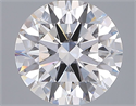 Lab Grown Diamond 3.02 Carats, Round with Ideal Cut, E Color, VS1 Clarity and Certified by IGI