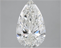 Natural Diamond 2.60 Carats, Pear with  Cut, H Color, SI1 Clarity and Certified by GIA