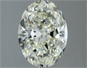 Natural Diamond 1.51 Carats, Oval with  Cut, J Color, VS1 Clarity and Certified by IGI