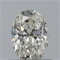 Natural Diamond 0.53 Carats, Oval with  Cut, G Color, VVS1 Clarity and Certified by IGI