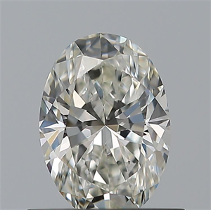 Picture of Natural Diamond 0.53 Carats, Oval with  Cut, G Color, VVS1 Clarity and Certified by IGI