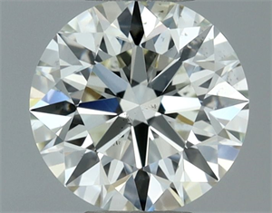 Picture of Natural Diamond 0.56 Carats, Round with Excellent Cut, I Color, VS2 Clarity and Certified by IGI