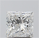 Natural Diamond 1.20 Carats, Princess with  Cut, E Color, SI1 Clarity and Certified by GIA