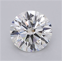 Lab Grown Diamond 1.53 Carats, Round with Ideal Cut, G Color, VVS2 Clarity and Certified by IGI