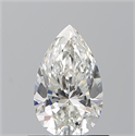 Natural Diamond 0.74 Carats, Pear with  Cut, H Color, VVS2 Clarity and Certified by GIA