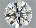 Natural Diamond 0.82 Carats, Round with Excellent Cut, J Color, SI1 Clarity and Certified by GIA