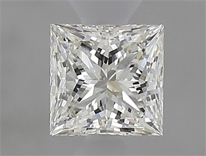 Picture of Natural Diamond 0.52 Carats, Princess with  Cut, H Color, VVS1 Clarity and Certified by IGI