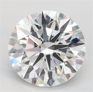 Picture of Lab Grown Diamond 3.01 Carats, Round with Excellent Cut, D Color, VVS1 Clarity and Certified by GIA