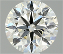 Natural Diamond 0.70 Carats, Round with Excellent Cut, I Color, VS2 Clarity and Certified by IGI