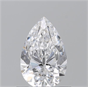 Natural Diamond 0.71 Carats, Pear with  Cut, D Color, VS2 Clarity and Certified by GIA