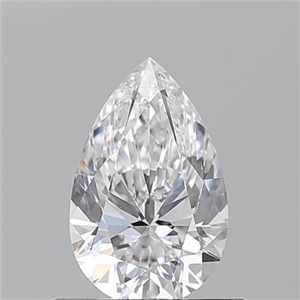 Picture of Natural Diamond 0.71 Carats, Pear with  Cut, D Color, VS2 Clarity and Certified by GIA