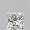 Natural Diamond 0.80 Carats, Princess with  Cut, I Color, VVS1 Clarity and Certified by GIA