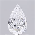 Diamante Natural 0.50 quilates, De pera , Color D, claridad SI2 y certificado GIA